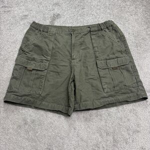 Columbia Vintage Y2K Cargo Shorts Mens 38 7" Olive Green Cotton Casual Outdoor